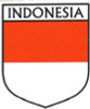 Indonesia Flag Crest Decal Sticker
