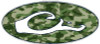 DRAKE OVAL DECAL - Green Camo FILL