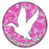 Duck Hunter Circle Decal 88 - Camo Pink