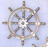 Boating Wheel Chrome Emblems