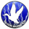 Duck Hunter Circle Decal 88 - Lightning Blue