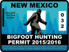 NEW MEXICO BIGFOOT HUNTING STICKER