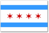Illinois CHICAGO FLAG STICKER