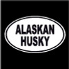 Alaskan Husky Oval Decal