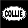 Collie Dog Oval Decal