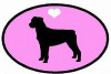 Rottweiler Decal PINK