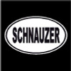 Schnauzer Oval Dog Decal