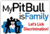 my pitbull is family sticker 1