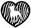 PITBULL HEART STICKER FILLS skin zebra
