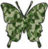 Butterfly Camo Sticker 2 - GREEN