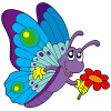 Butterfly Color Window or Wall Sticker 2