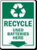 recycle disposed batteries recycle sticker