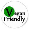 vegan friendly classic round sticker