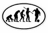 Evolution Sport Stickers SOCCER - OVAL W