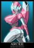 Arcee Autobot Fembot Transformer Rectangular Decal