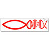 DNA fish bumper sticker