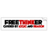 freethinker bumper sticker LOGIC and REASON