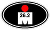 Oval Running Decals Ironman 26.3 Sticker V