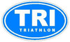 Oval Running Decals TRI Triathlon Sticker O