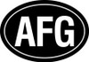 Afghanistan Oval Decal