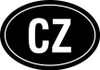 Czech Republic Oval Decal