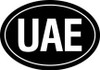 UAE Oval Euro Sticker