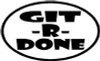 GIT R DONE Oval Decal