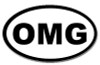 OMG Oval Sticker