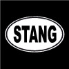 Ford Stang Oval Decal