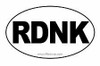 RedNeck Oval Decal Sticker
