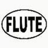 Flute Oval Sticker