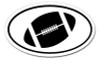 Football Oval Sticker