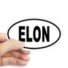 ELON Oval Sticker