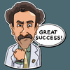 borat very nice funny cat sticker 12