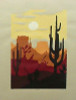 20x26 Arizona Landscape Silk Screen Print