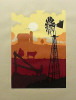 20x26 Midwest Landscape Silk Screen Print