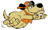 wacky races muttley run sticker