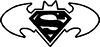 Batman Superman Decals 12