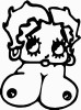 Betty Boop Boobs Diecut Decal