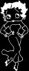 Betty Boop in Bell Bottoms Decal Sticker