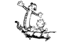 Calvin Hobbes Log Decal 028