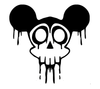 MICKEY PUNNISHER DIE CUT FUNNY DECAL