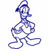 Donald Duck Hips decal 660