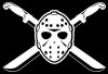 JASON CROSSBONES HALLOWEEN DIECUT DECAL