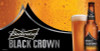 Budweiser Black Crown Logo with Bottle Sticker