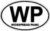 Widespread Panic WP Oval Sticker