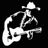 Willie Nelson Country Singer Songwriter Guitar Decal Sticker