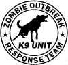 zombie outbreak k9 unit diecut car decal