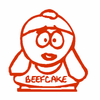 Beefcake decal 222