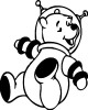 Diecut Pooh Stickers 2911